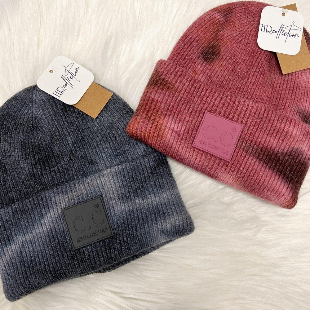 C.C. | Gray Tie Dye Beanie - Picture 2 of 2